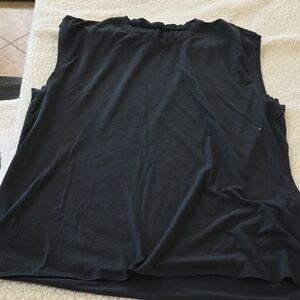 Black Sleeveless Women's Top - Classic Crew Neck